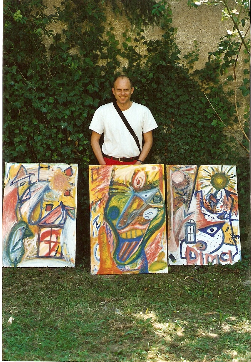 Jürgen Nöding und seine Gemälde ca 2002